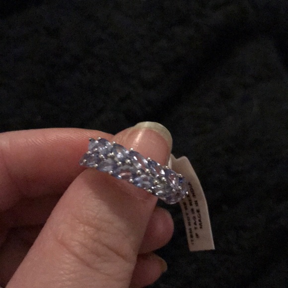 TANZANITE LEAF RING - Picture 3 of 3